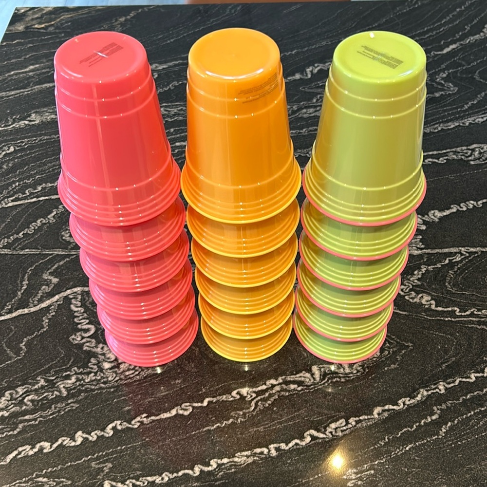 Plastic reusable solo cups